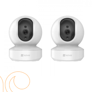 عدد 2 كاميرا ذكية 3 ميجا واي فاي 360 درجة - H6C مع ذاكره 64 شامل التركيب