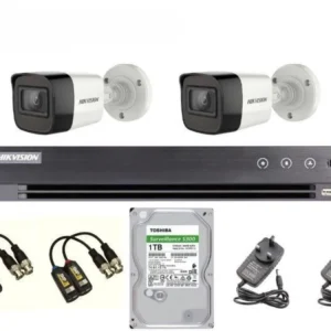 باقة 2 كاميرا مراقبة هيكفيجن 6 ميجا بكسل شامل التركيب