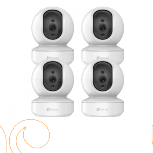 عدد 4 كاميرا ذكية 3 ميجا واي فاي 360 درجة -H6C شامل التركيب مع ذاكرة 64