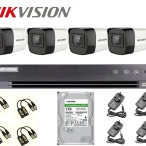 باقة 4 كاميرا مراقبة هيكفيجن 5ميجا بكسل