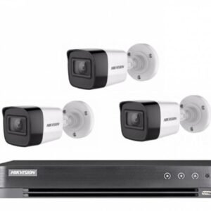 باقة 3 كاميرا مراقبة هيكفيجن 8ميجا بكسل شامل التركيب