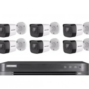 عدد 6 كاميرات 8 ميجـا - داخلية او خارجية مع جهاز تسجيل 8 قنوات (HD)