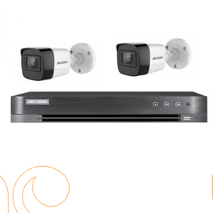 عدد 2 كاميرا 8 ميجـا HD - داخلية او خارجية مع جهاز تسجيل 4 قنوات